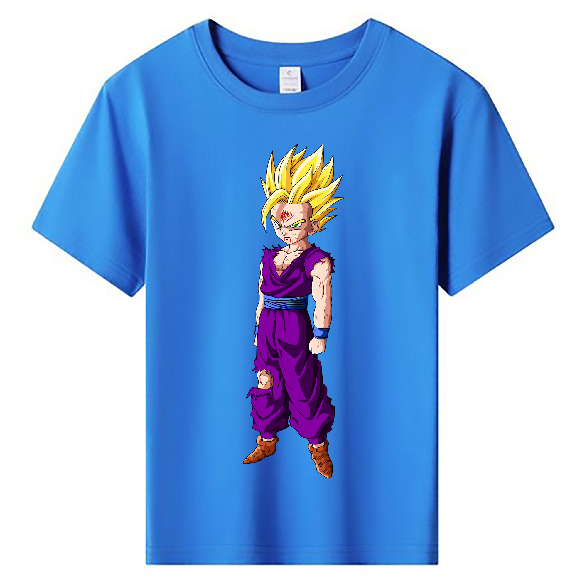 （画像用） ドラゴンボール 孫 悟飯（そんごはん）DRAGON BALL Son Gohan 綿100％キッズTシャツ（フロントプリント）